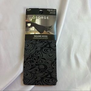 3 FOR $15 George Printed Trouser Socks 1 Pair NWT, Shoe size 4-10